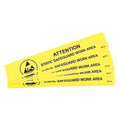 ESD Work Area Bench Sign 6inx1in,PK10