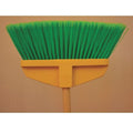Upright Buddy Broom, Green flagged bristle, Steel 54" handle