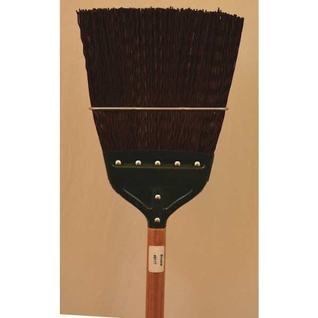 Heavy duty refuse upright broom with chiel point end