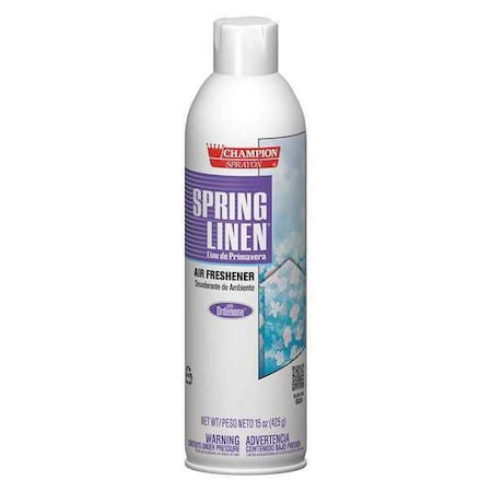 Aerosol Air Freshener Linen, 15oz., PK12