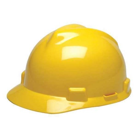 Hard Hat, 4-Point Point Ratchet (4-Point), Yellow