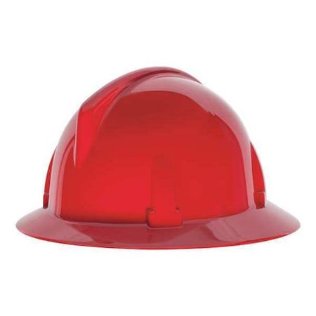 Hard Hat, Topgard, Polycarbonate, Ratchet (4-Point), Type 1, Class E, Red