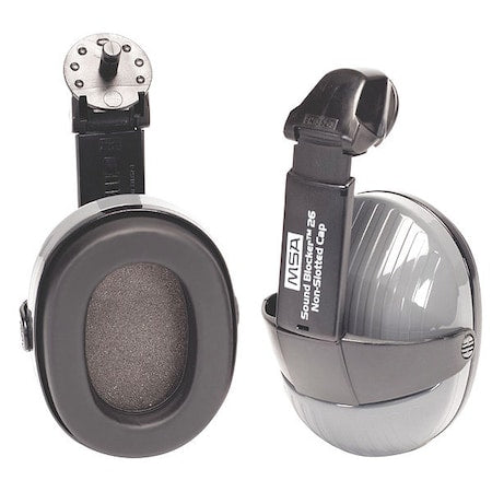 Sound Blocker 26 Hard Hat Mounted Ear Muffs, 26 dB NRR, Passive, Electrically Insulated