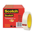 Transparent Tape,1 x 2592 in.,PK3
