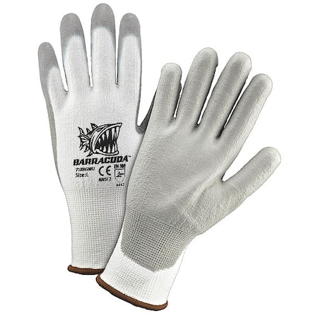 Cut Resistant Coated Gloves, Cut Level A2 , Dipped , Polyurethane , Smooth , L 12 PK