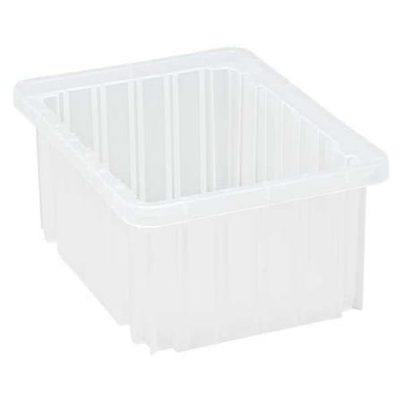 Grid Container, Clear, 10 7/8 in L, 5 in H