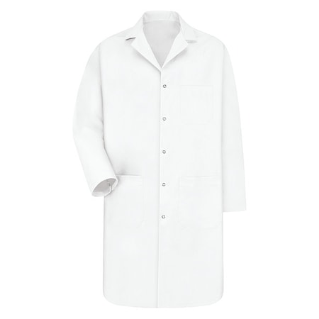 Lab Coat, Polyester/Combed Cotton, 3 Pockets, Snaps