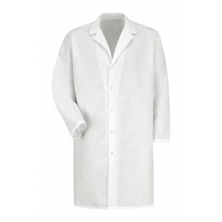 Lab Coat, Cotton Poplin/Polyester, 0 Pockets, Snaps