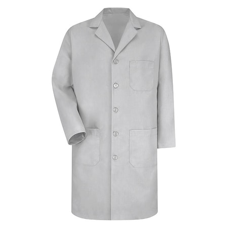 Lab Coat, Cotton Poplin/Polyester, 3 Pockets, Button