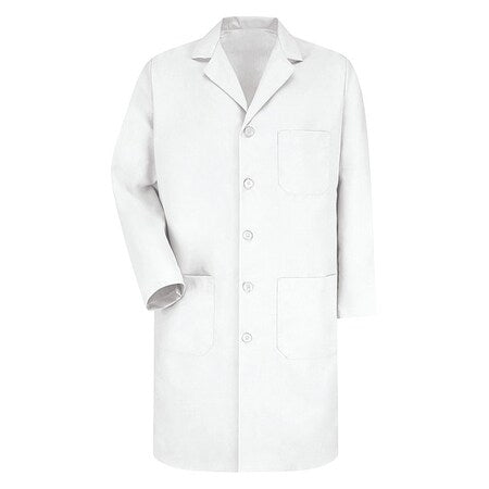 Lab Coat, Cotton Poplin/Polyester, 3 Pockets, Button