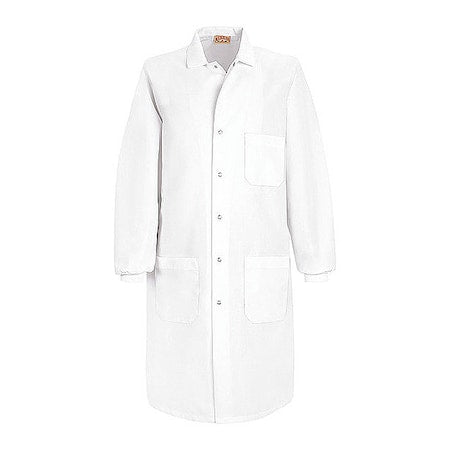 Lab Coat, Cotton Poplin/Polyester, 3 Pockets, Snaps