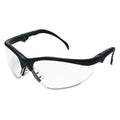 Klondike (KD3), Safety Glasses, Anti-Scratch, Clear Lens, Black Frame, Half Frame