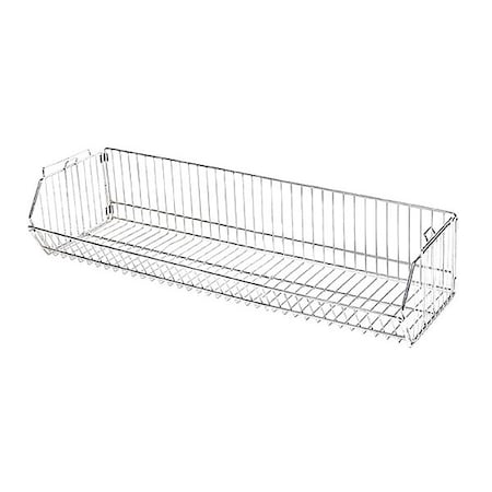 Stacking Basket 12"Hx36"Wx20"D, Chrome
