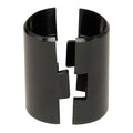 Split Sleeve, 1"Hx1"W, Black, Plastic, 4PK