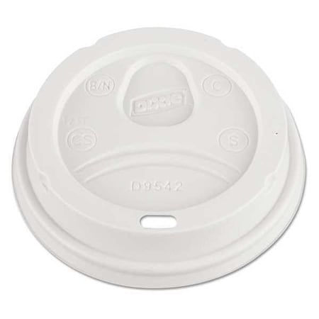 Dome Cup Lid for 12-16 oz., White, Pk100