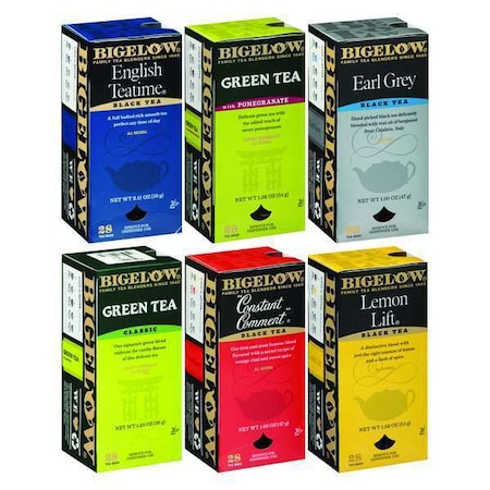 Tea, Assorted, Tea Bag, Caffeinated, Tea, 2 lbs, 168 PK
