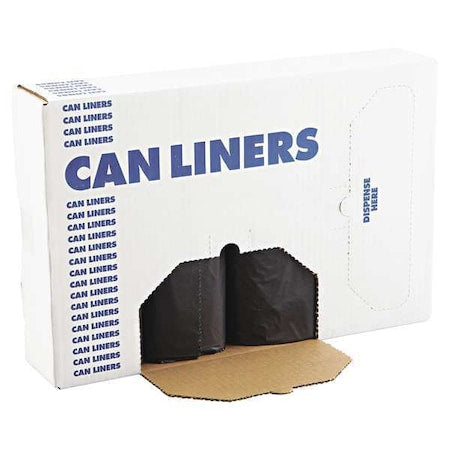 56 gal Trash Bags, 43 in x 47 in, Heavy-Duty, 1.2 mil, Black