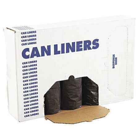60 gal Trash Bags, 38 in x 58 in, Heavy-Duty, 0.65 mil, Black