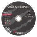 Abrasive Cut-Off Wheel, Type 1, 7 in Dia, 0.045 in Thick, 7/8 in Arbor Hole Size, Aluminum Oxide