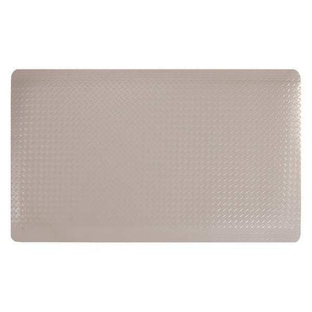 Antifatigue Mat, 3 ft. L x 2 ft. W, 9/16"" Thickness, Diamond, Solid Gray