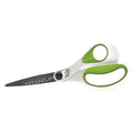 CarboTitanium Bonded Scissors, 8"" Long, 3.25"" Cut Length, Straight White/Green Handle