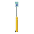 FlexPost Ground Install,8 ft.,Black