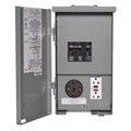 RV Panel Outlet, 60 A, Contains 50 A Receptacle, Breakers & GFCI Duplex, NEMA 3R Rainproof Enclosure