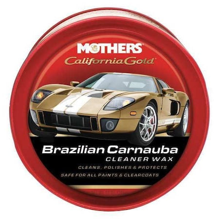 12 Oz. California Gold Brazilian Carnauba Cleaner Wax Bottle, Yellow, Wax