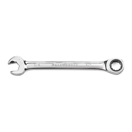3/4" 72-Tooth 12 Point Open End Ratcheting Combination Wrench