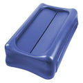 Slim Jim 23 gal Trash Can Lid, Blue, Resin, 11.4 in W/Dia
