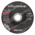 Cutting Wheel, Type 27, 5 in Dia, 0.045 in Thick, 7/8 in Arbor Hole Size, Aluminum Oxide