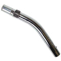 13" Curved Chrome Wand w/ Button Lock