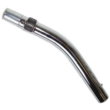 13" Curved Chrome Wand w/ Button Lock