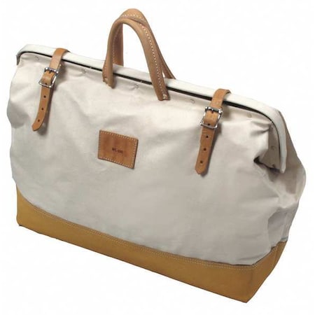 Tool Bag, Brown, White, Canvas, 1 Pockets