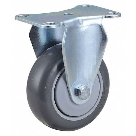 Plate Caster, 3-1/2" Wheel Dia., 275 lb.