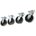 Plate Caster, 6in Wheel Diameter, 3000 lbs, PK4
