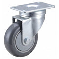 Plate Caster, 3-1/2" Wheel Dia., 275 lb.