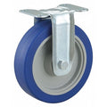 Plate Caster, 5" Wheel Dia., 220 lb., Gray