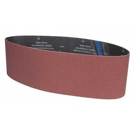 Sanding Belt, 6 in W, 48 in L, Coated, Aluminum Oxide, P80 Grit, Medium, YP0998W, Brown