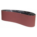Sanding Belt, 6 in W, 48 in L, Coated, Aluminum Oxide, P60 Grit, Medium, YP0998W, Black