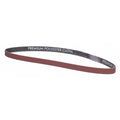 Sanding Belt, 1/2 in W, 24 in L, Coated, Aluminum Oxide, P60 Grit, Medium, YP0998W, Brown