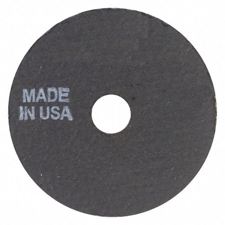 Abrasive Cut-Off Wheel, Type 1, 3 in Dia, 0.0625 in Thick, 3/8 in Arbor Hole Size, Aluminum Oxide