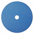 Fiber Disc, 7", 7/8" Hole Mount, Blue, PK25