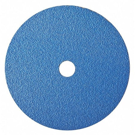 Fiber Disc, 7", 7/8" Hole Mount, Blue, PK25