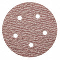 Hook-and-Loop Sanding Disc, 5" Dia, 5 Hole, Aluminum Oxide, 320 Grit, Coated Type, B0912DO