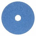Fiber Disc, 7", 7/8" Hole Mount, Blue, PK25