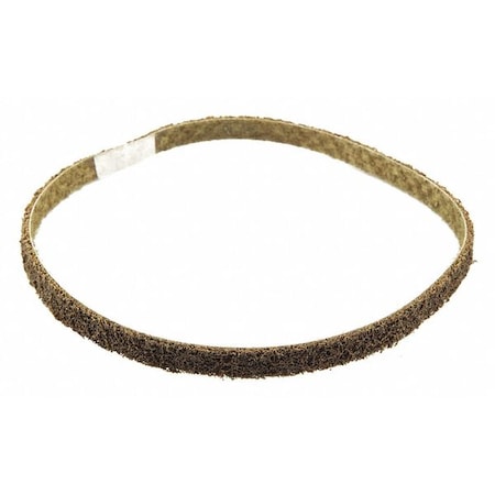 Surface-Conditioning Belt, 1/2 in W, 24 in L, Non-Woven, Aluminum Oxide, Not Applicable Grit, Brown