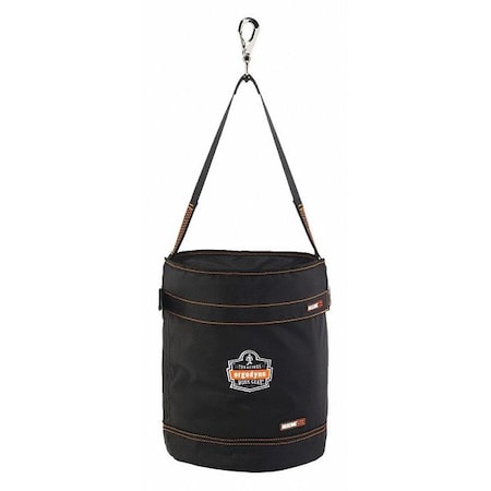 Bucket Bag, Black, Polyester, 0 Pockets