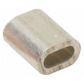 Crimps Ferrules,5/32"" L,Silver,PK100