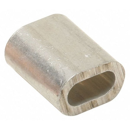 Crimps Ferrules,5/32"" L,Silver,PK100